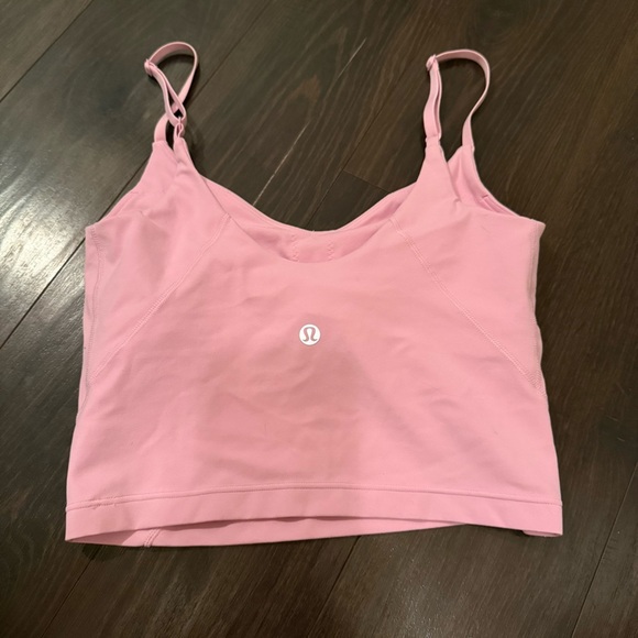 Lululemon Align Cropped Cami Tank Top *Light Support, A/B Cup Pink Tide - Picture 4 of 6